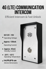 Wireless Smart Doorbell For Villa House 4G Alarm System with Digital Keypad Wireless Home Security