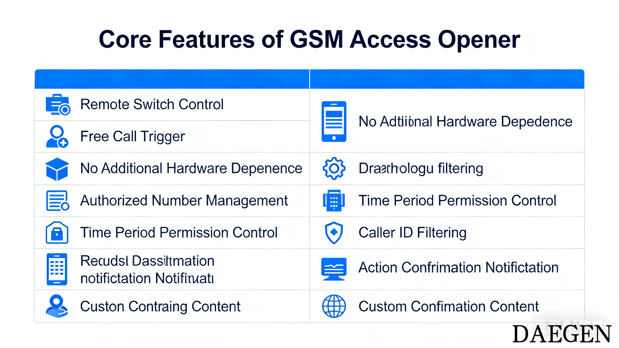 Door access control GSM gate opene DZ-38015