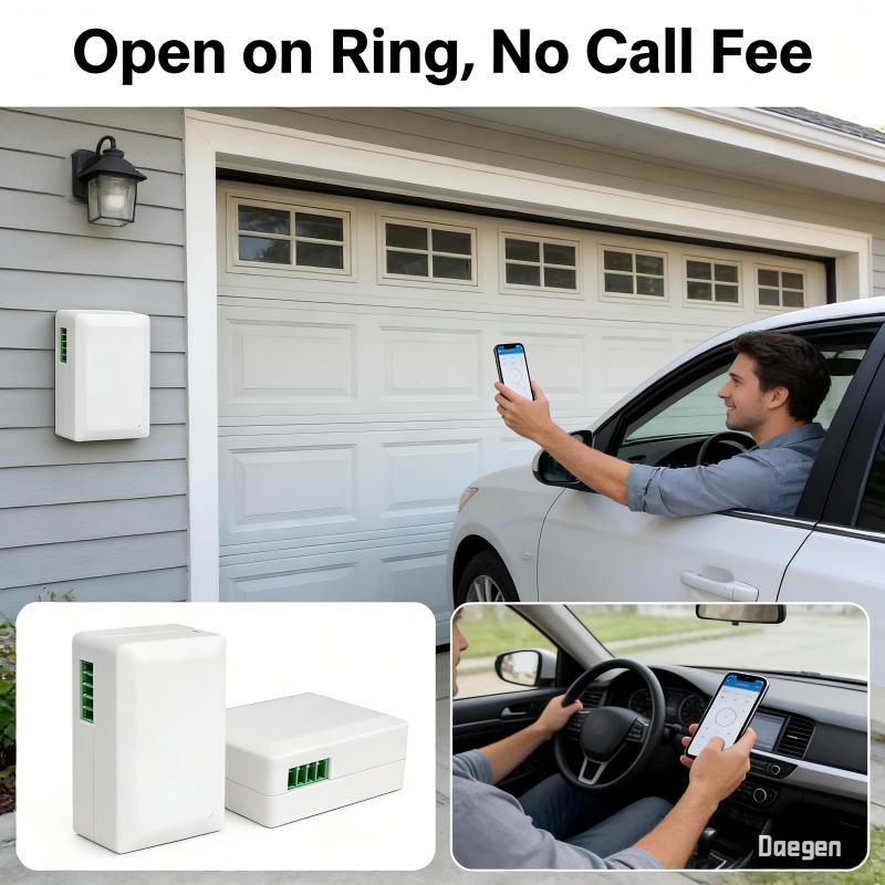 GSM Gate Opener Wireless Remote Door Access Controller 512 Users Call to Open Door No WiFi Needed 9-24V