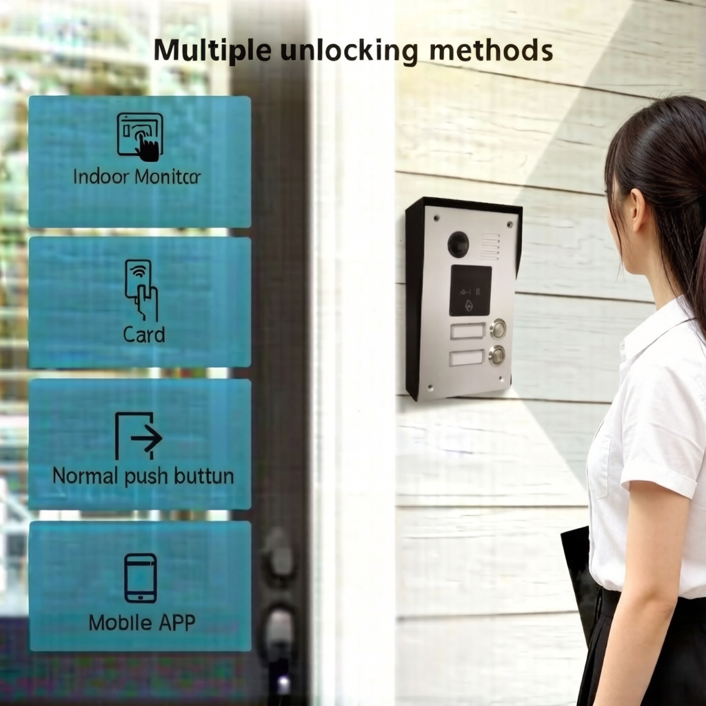 Factory Tuya Smart IP Video Door Phone RFIC Access Control Waterproof Night Vision Villa Intercom Doorbell Camera Doorbells