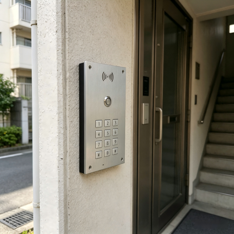 4G doorbell - 50-apartment doorbell. Wireless smart home outdoor main unit doorbell. Metal material