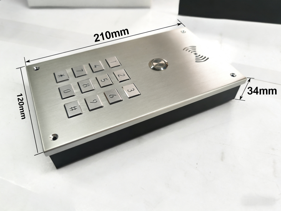 4G doorbell - 50-apartment doorbell. Wireless smart home outdoor main unit doorbell. Metal material