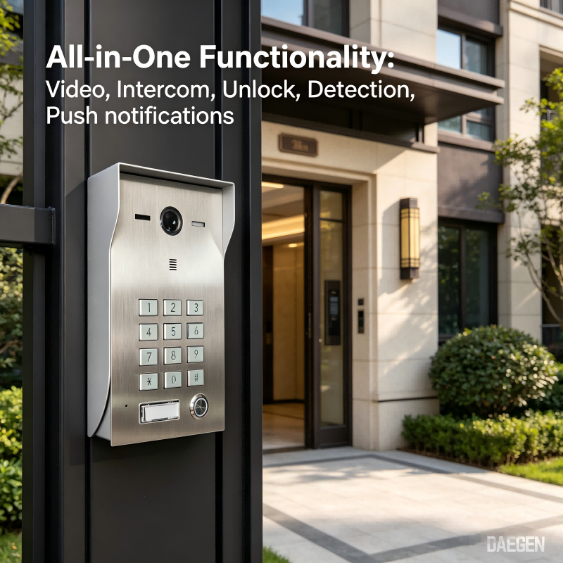 4G video intercom doorbell + TUYA APP + AI intelligent detection + multiple unlocking methods + multi-user management