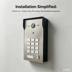 4G video intercom doorbell + TUYA APP + AI intelligent detection + multiple unlocking methods + multi-user management
