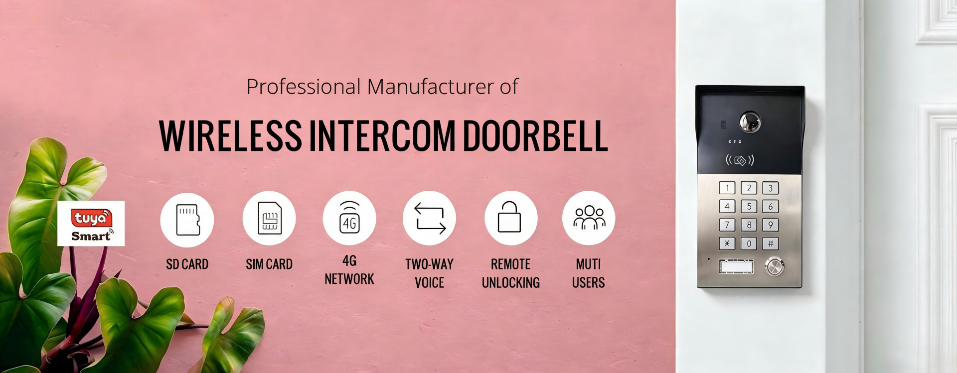 4G Wireless Video Doorbell | 4G Building Intercom System