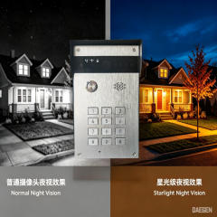 Wireless video doorbell with 4G video and APP + AI functions, metal material doorbell