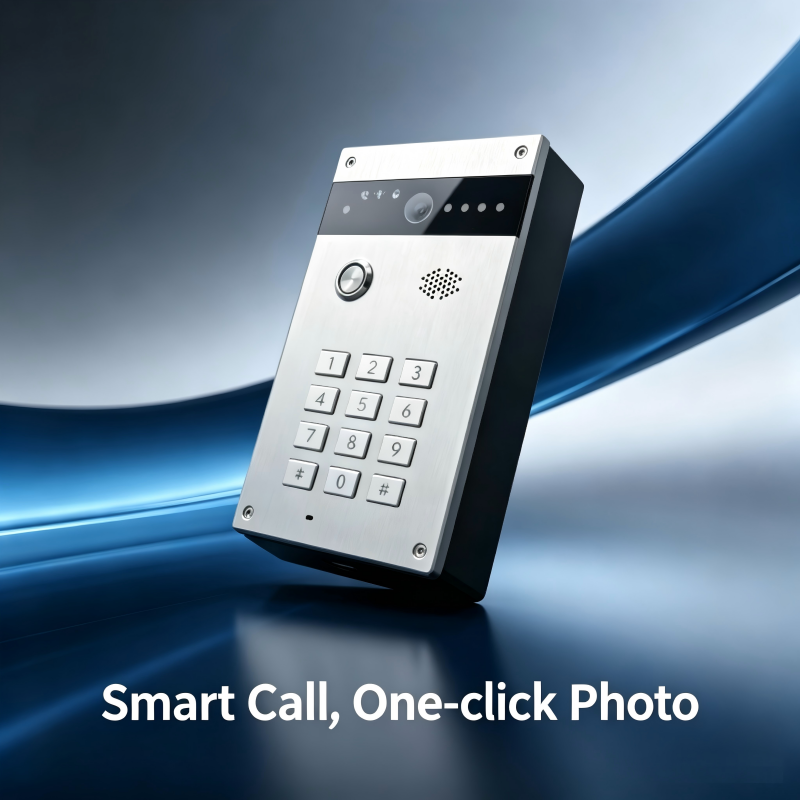 Wireless video doorbell with 4G video and APP + AI functions, metal material doorbell