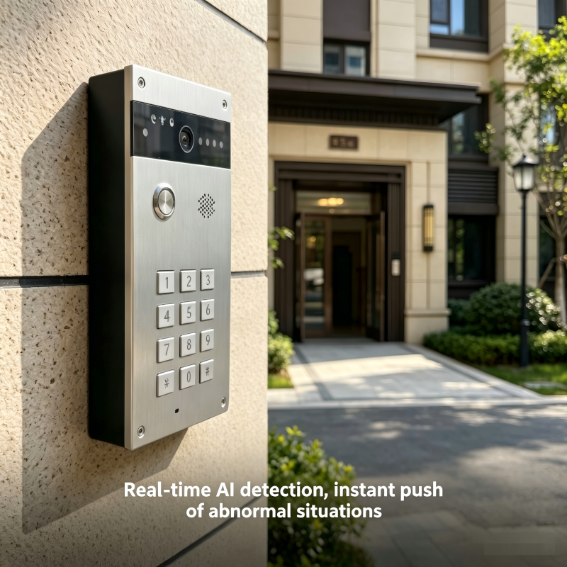 Wireless video doorbell with 4G video and APP + AI functions, metal material doorbell