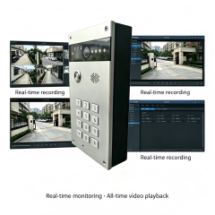 Wireless video doorbell with 4G video and APP + AI functions, metal material doorbell