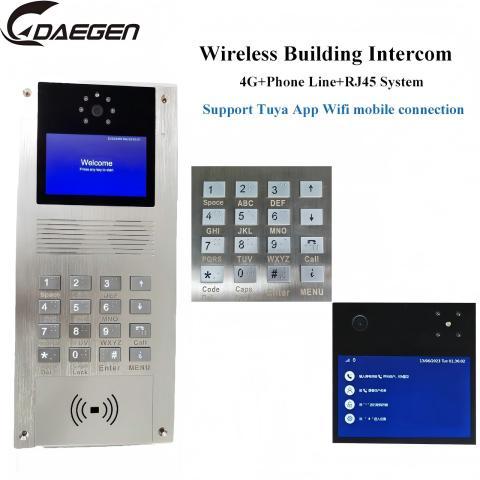 4G Multi-household Video Doorbell - Wireless Solution - Supports TUYA APP for Intelligent Management