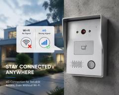 4G wireless video doorbell, with no distance limitation, no need for wiring, AI doorbell