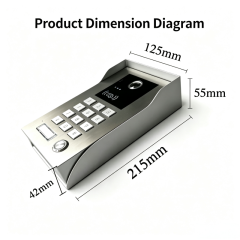 Tuya Smart 4G Keypad Door Phone, 5 Call Numbers Auto Dial, IC Card &amp; Password Integrated Access Control