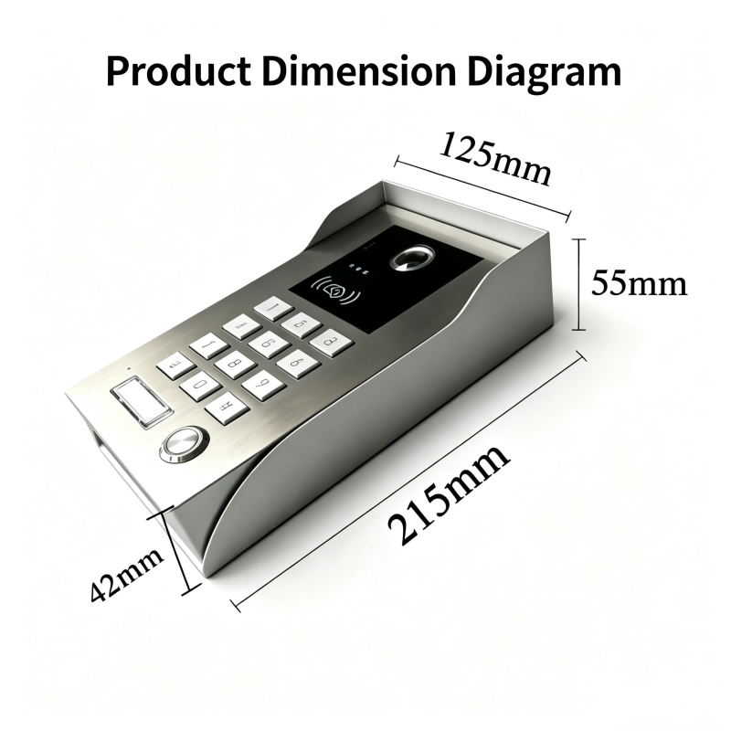 Tuya Smart 4G Keypad Door Phone, 5 Call Numbers Auto Dial, IC Card & Password Integrated Access Control