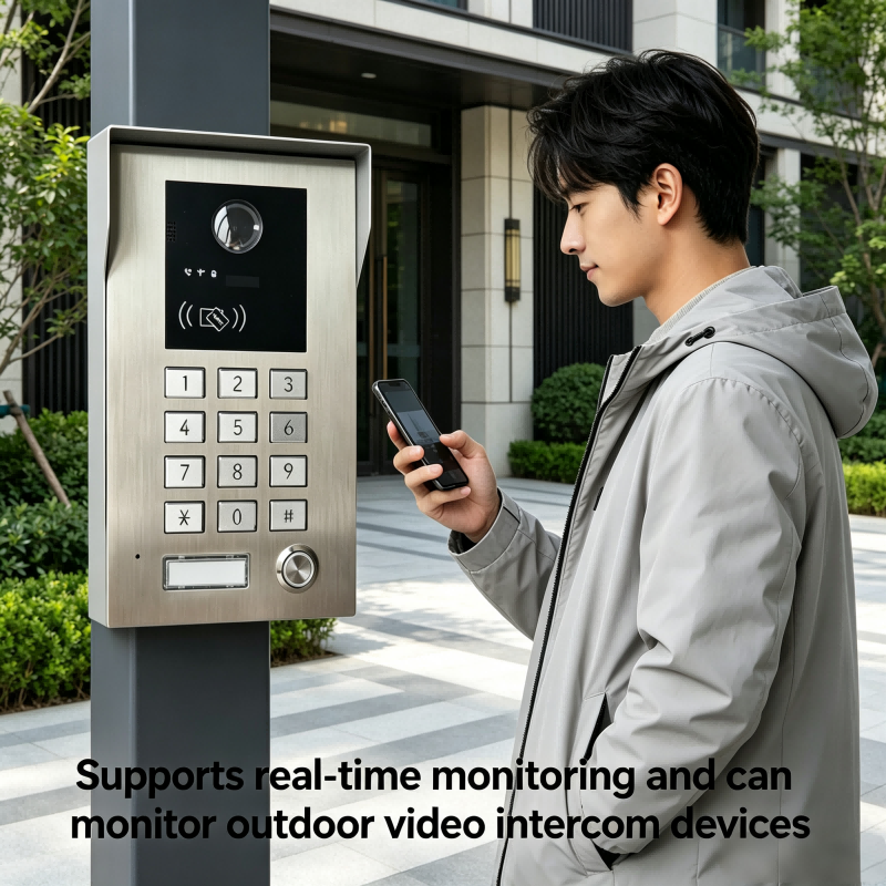 Tuya Smart 4G Keypad Door Phone, 5 Call Numbers Auto Dial, IC Card & Password Integrated Access Control