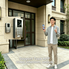Tuya Smart 4G Keypad Door Phone, 5 Call Numbers Auto Dial, IC Card & Password Integrated Access Control