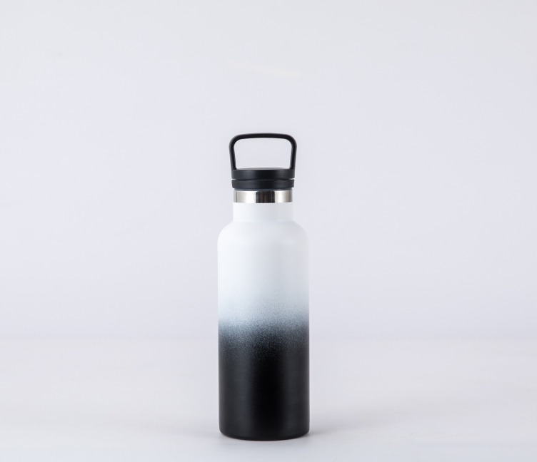 20OZ Stainless Steel Insulated Stainless Steel Water Bottle Bamboo Lid