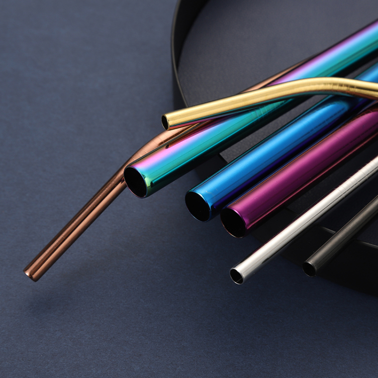 Customized Logo 304 Stainless Steel Metal straw