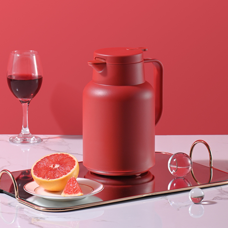 1L/1.5L Vacuum Flask Glass Tank Coffee Tea Pot