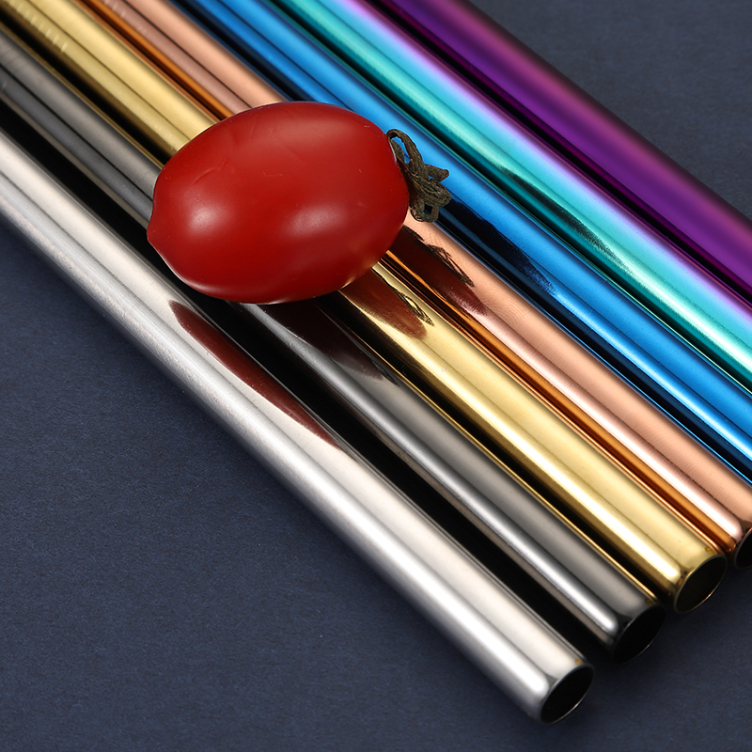 Customized Logo 304 Stainless Steel Metal straw