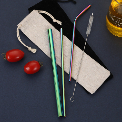 Customized Logo 304 Stainless Steel Metal straw