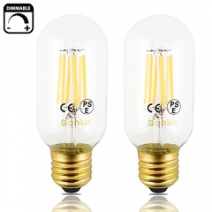 Bonlux 3-Pack 10W E26 E27 LED Long Filament Bulb Natural White 4000K Edison Screw ES LED Squirrel Cage Antique Bulb 100W Incandescent Equivalent (Non-dimmable)