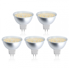 Bonlux 3-Pack 5W MR16 GU5.3 LED spotlight warm white 3000K 220-240 volts 45 degrees like 50W halogen GU5.3 LED bulbs for recessed ceiling light downlight track lighting