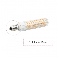 Bonlux Dimmable 8.5W E14 LED Light Bulb, T3/T4 Candelabra Base E14 Ceiling Light 100W Halogen Replacement Candle Corn Bulb, 3-Pack