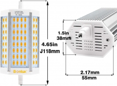 Bonlux 30W R7s LED lamp warm white 3000K stick lamp J118 T3 118mm (dimmable, without fan) 1 Pack