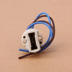Bonlux 10-pack G9 Light Bulb Socket Ceramic Lamp Base Holder with Cable Lead