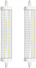 R7s tube lamp 189mm 30W LED spotlight 3000 lumens 360 ° beam angle warm white 3000K 132 pieces high brightness LED chips J type J189 flood light equivalent to 450W halogen bulb (2 pack, not dimmable)