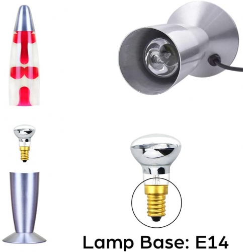 Bonlux 25W E14 ampoule de lampe à Lave R39 réflecteur ampoule lampe à lave  25W E14 R39 ampoule de lampe à lave (4pcs) : : Luminaires et  Éclairage