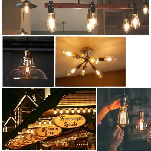 10W ST64 E27 LED Vintage Light Bulb