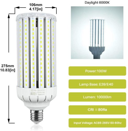 100W E39/E40 LED Corn Bulb