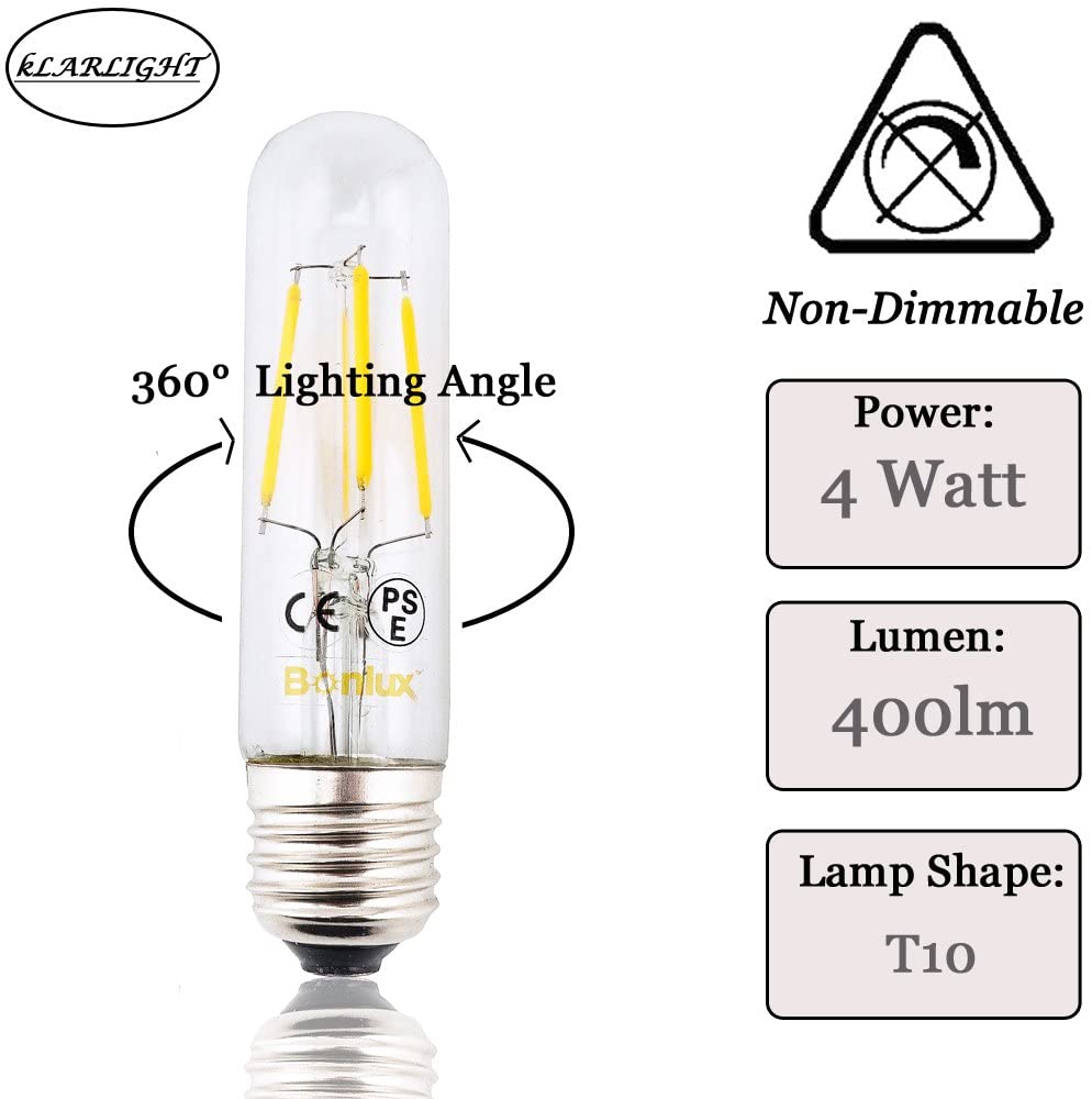 4W T10 E26 LED Tubular Bulb