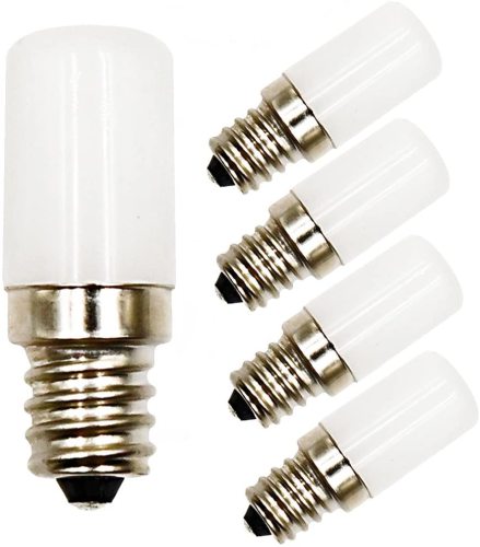 Lusta LED C7 Night Light Bulbs Lustaled 0.5W Candelabra E12 Base C7 LED Light Bulb 10W C7 Christmas Decorative Lights Replacement for Bedroom Garden Yard Ceiling Lighting (Warm White 3000K, 4-Pack)