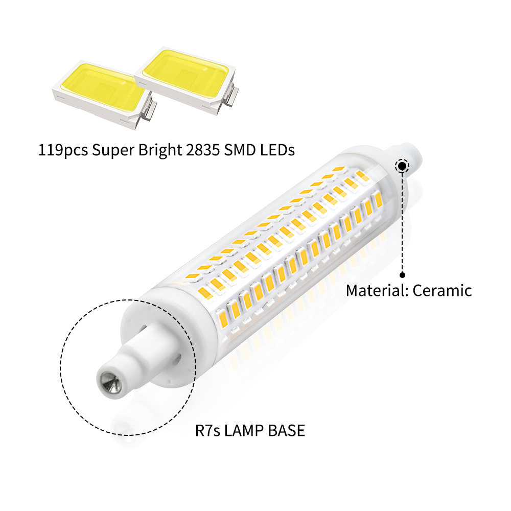 stroomkring sigaret kroeg 15W Non-dimmable R7s 118mm LED Bulb| Lusta LED