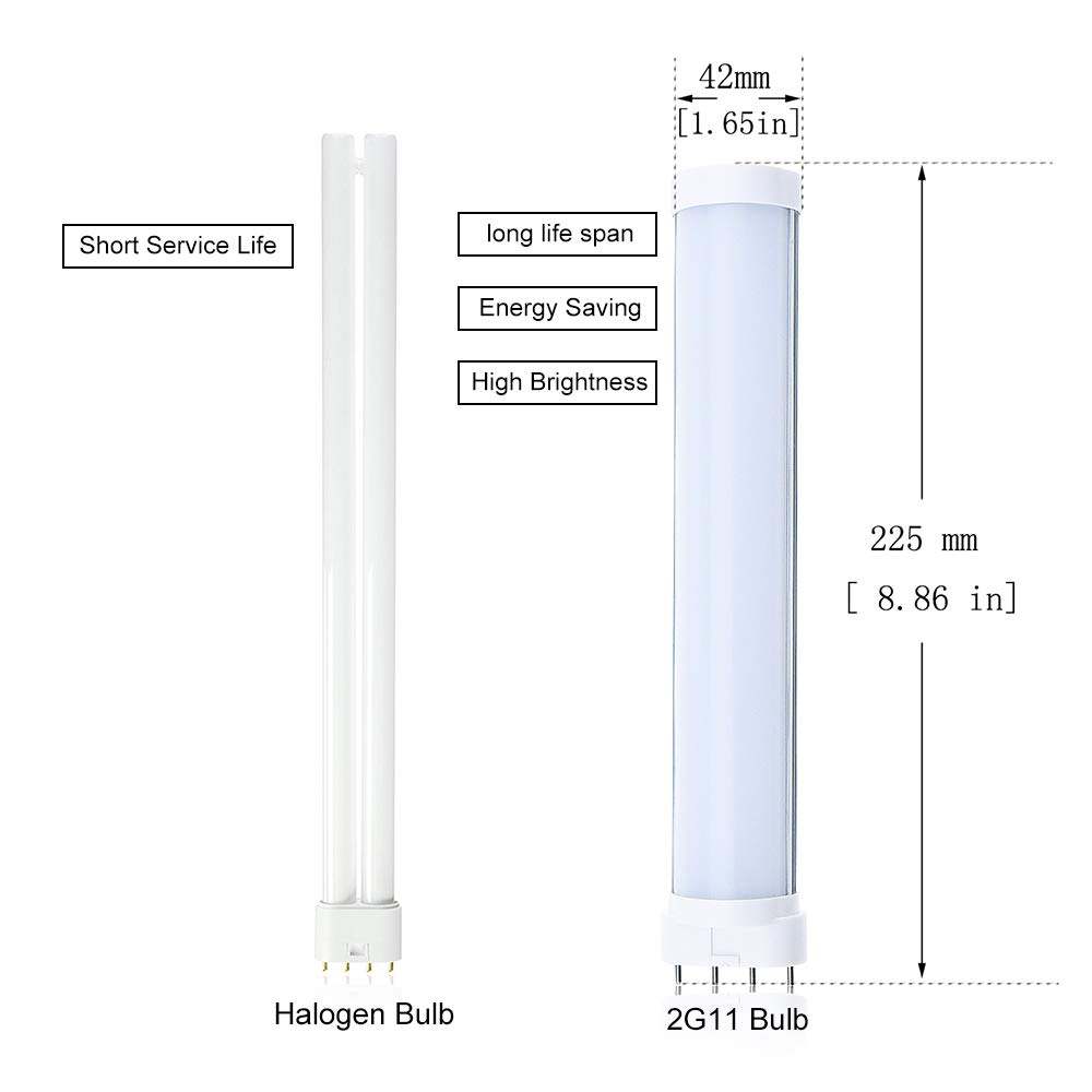 9W 2G11 LED PLC Lamp