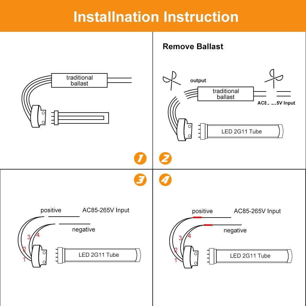 12W 2G11 4-pin LED PLC Lamp