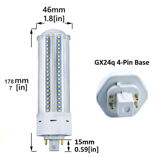 22W GX24Q/G24Q 4-Pin LED Lamp