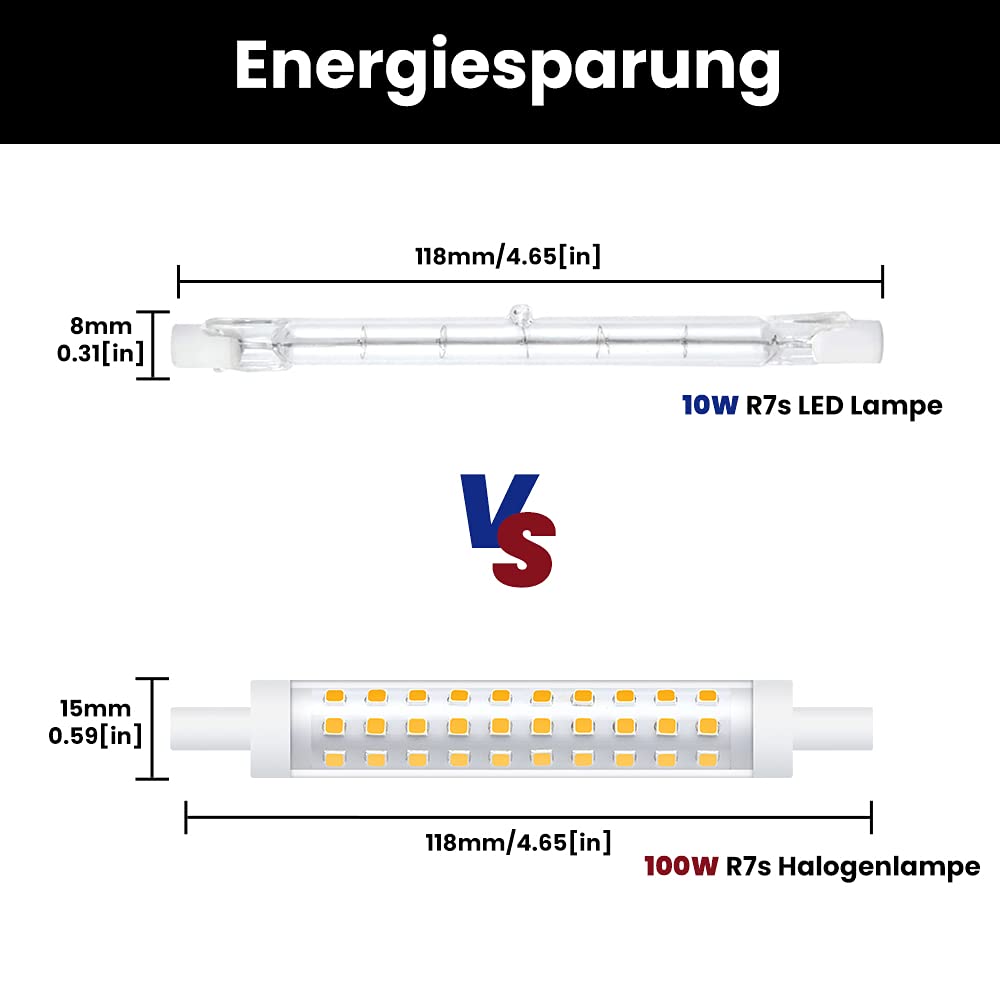 10W Dimmable R7s LED Light Bulb