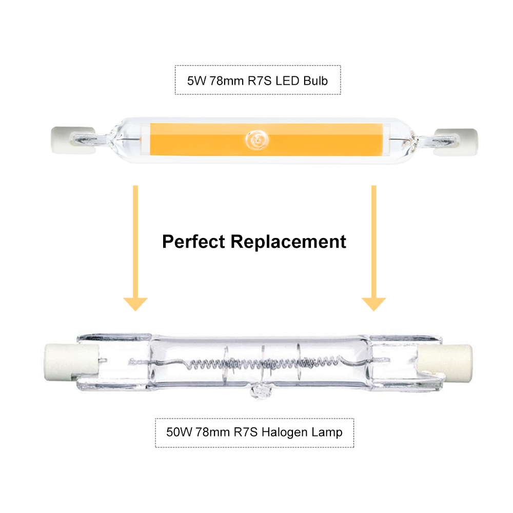 5W Non-dimmable R7S LED Light Bulb