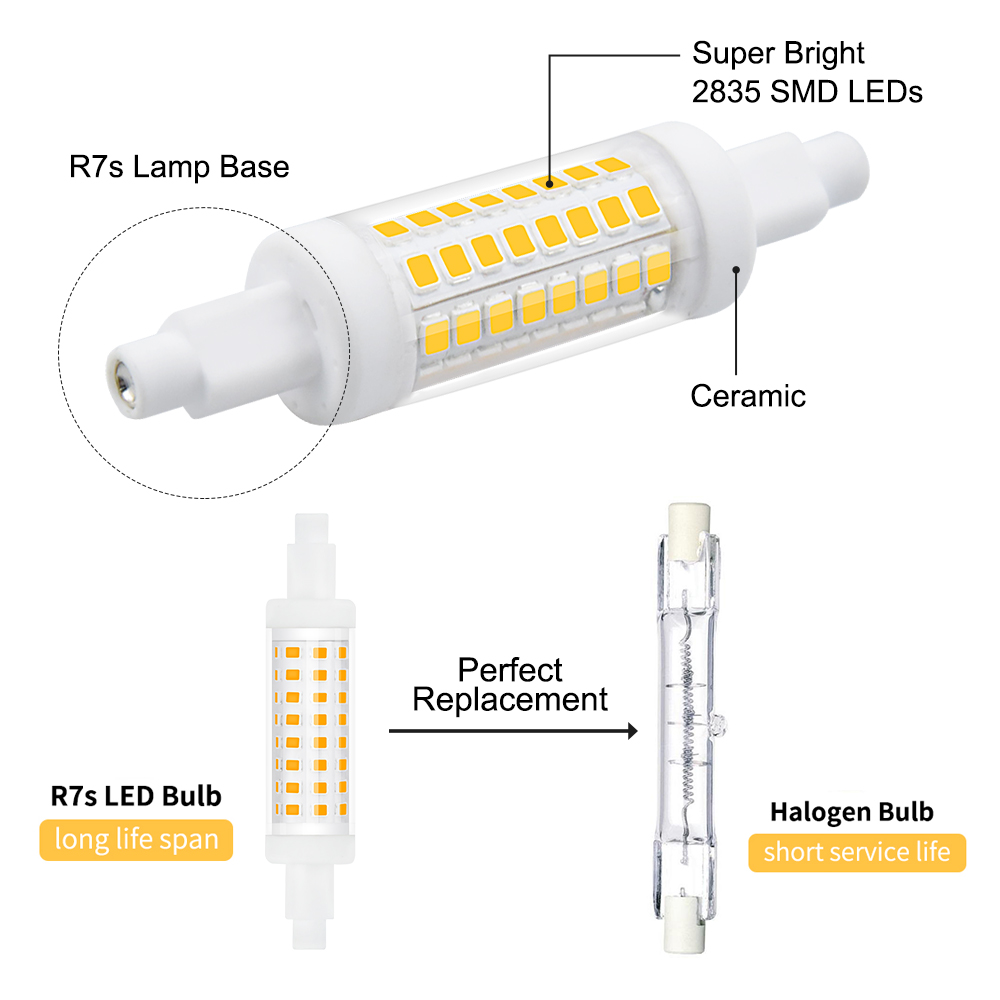 5W R7s 78MM Non-dimmable LED Bulb