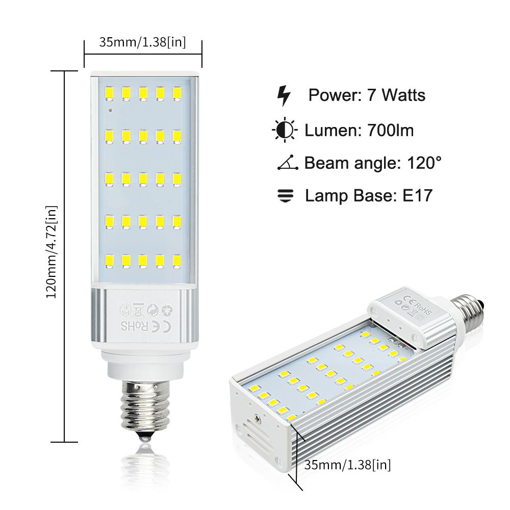 7W E17 LED PLC Lamp