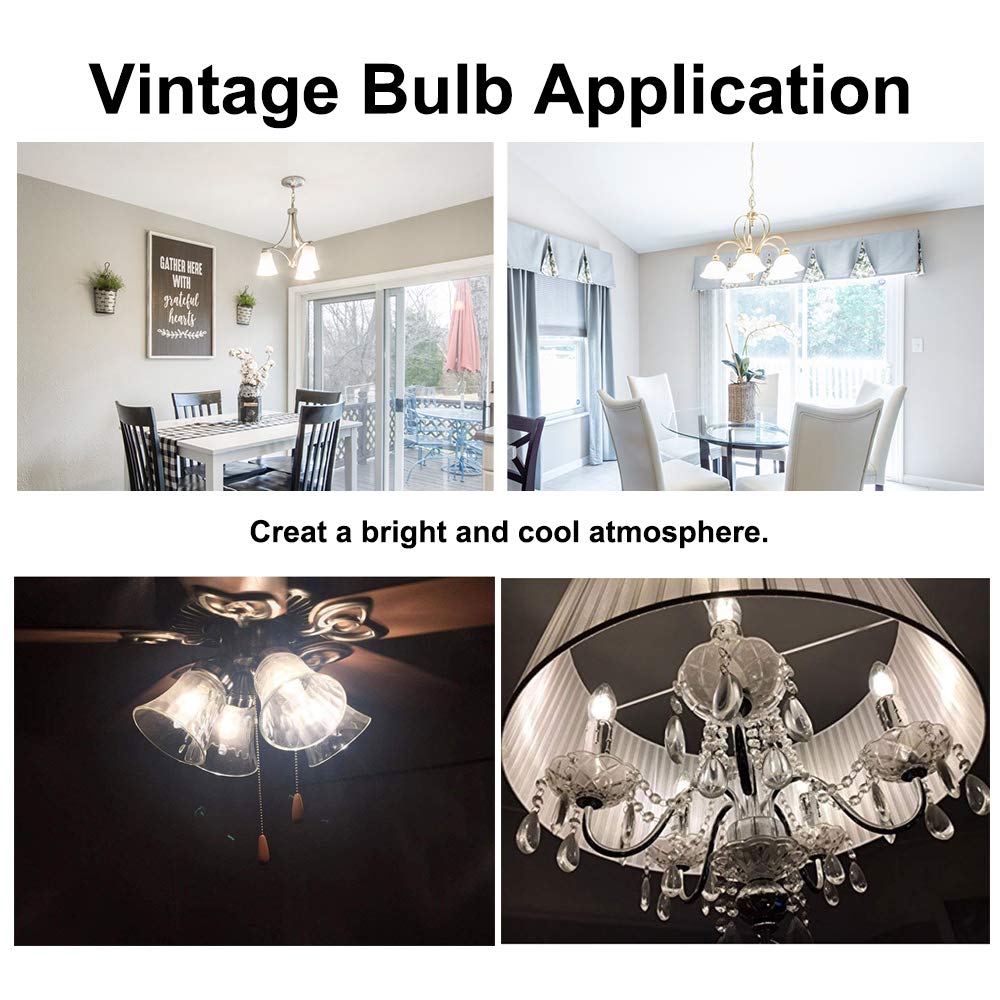 4W C35 E26 LED Vintage Light Bulbs