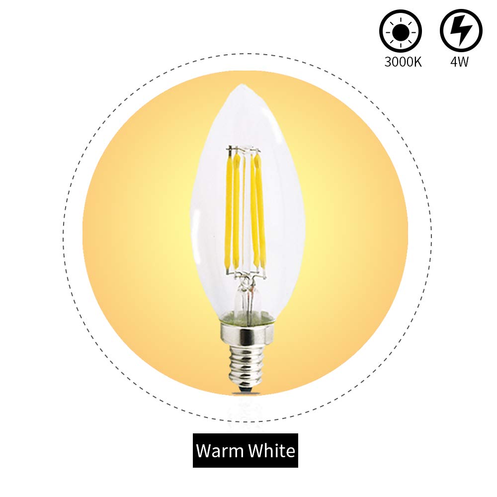 4W C35 E12 LED Vintage Light Bulb