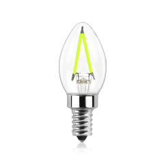2W C7 E12 LED Green Vintage Light Bulb