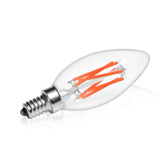 6W C35 E12 LED Red Vintage Light Bulb