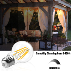 8W A60 E27 LED Vintage Light Bulbs