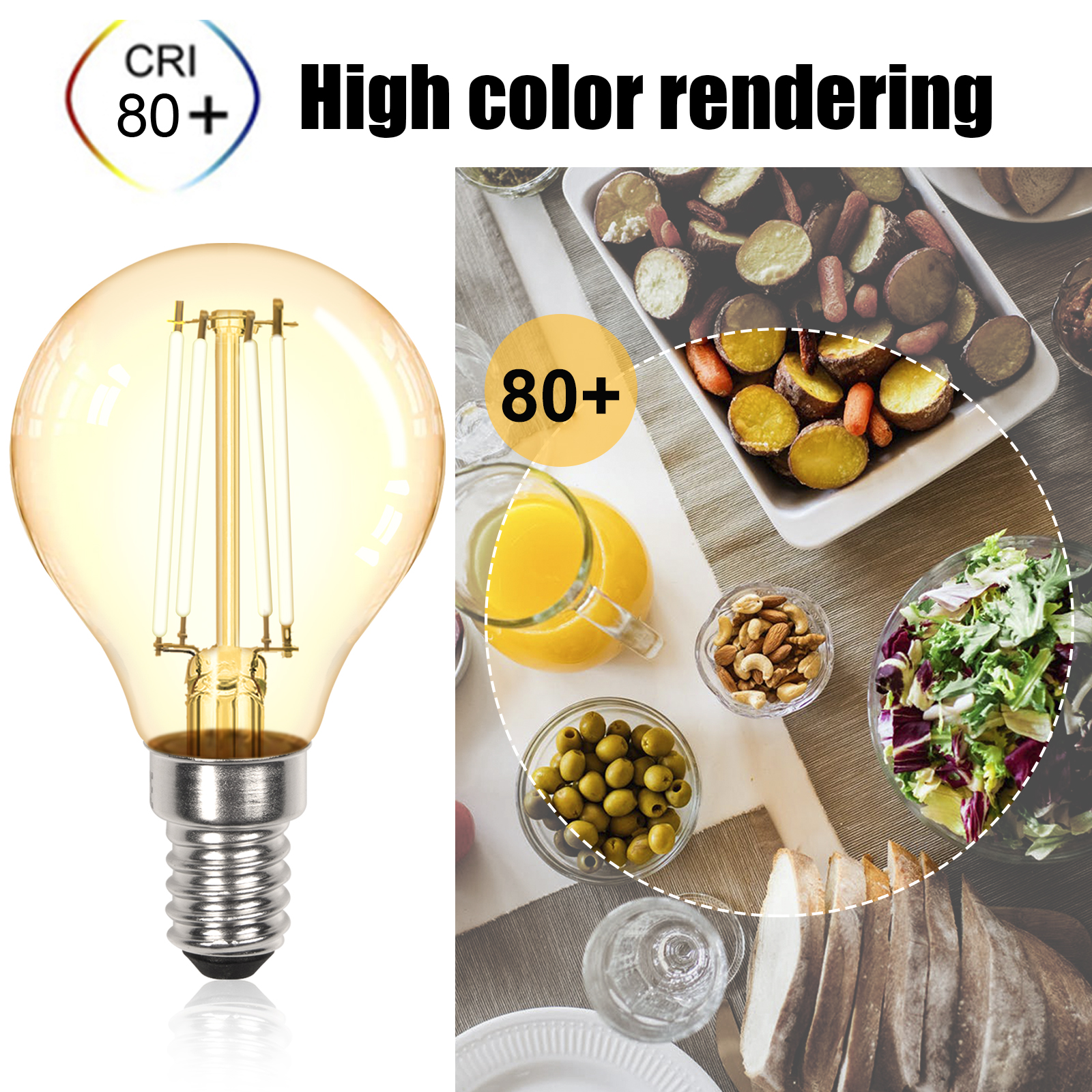 4W G45 E14 LED Vintage Light Bulb