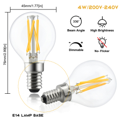 4W G45 E14 LED Vintage Light Bulb